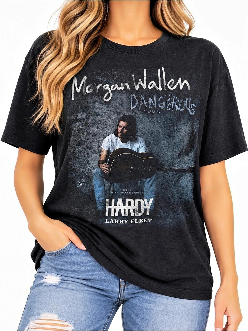Morgan Wallen Tour Merchandise Morgan Wallen Dangerous Tour Graphic Shirt Med